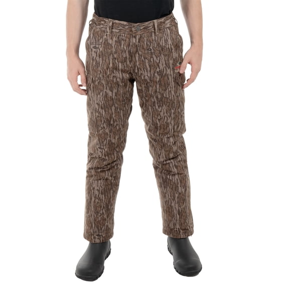 Mossy Oak Elements Men's Sherpa Lined Waterproof Hunting Pant, Mossy Oak New Bottomland, Size Extra-Large