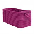 thumbnail image 1 of MO31A016X010S Modern Farmhouse Home Basket - Vibrant Pink 16"x8"x10" Basket, 100% Polypropylene - Rectangle., 1 of 2