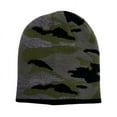thumbnail image 1 of MO8268, Men's Jacquard Knitted Reversible Beanie, Camo Pattern, 1 of 2