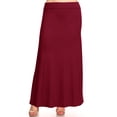 thumbnail image 1 of MOA COLLECTION Plus Size Pencil Skirt - Sexy High Waist, Solid Color, Knee Length, 1 of 4