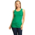 thumbnail image 1 of Women's Basic Solid racerback tank top with scoop neck, 1 of 3