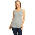 thumbnail image 1 of Women's Basic Solid racerback tank top with scoop neck, 1 of 3