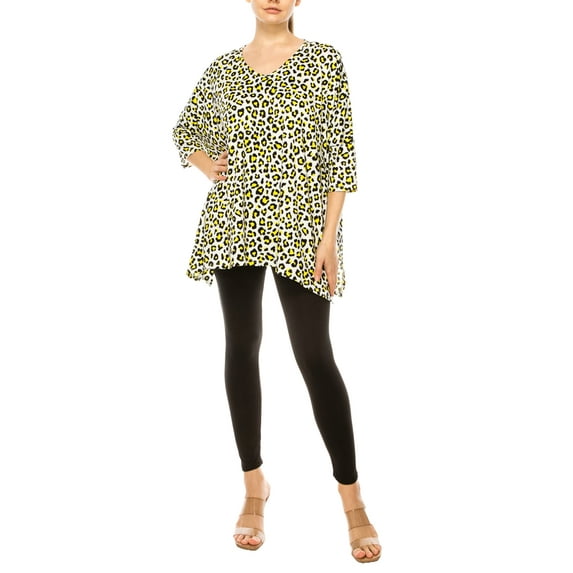 MOA COLLECTION Women's Buttery Soft Long Sleeve Tunic Top Relaxed Fit Lightweight Lounge Wear