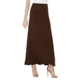 thumbnail image 1 of Women's Stretchy Flowy Maxi Skirt with Elastic Waistband for Comfort and Style, 1 of 4