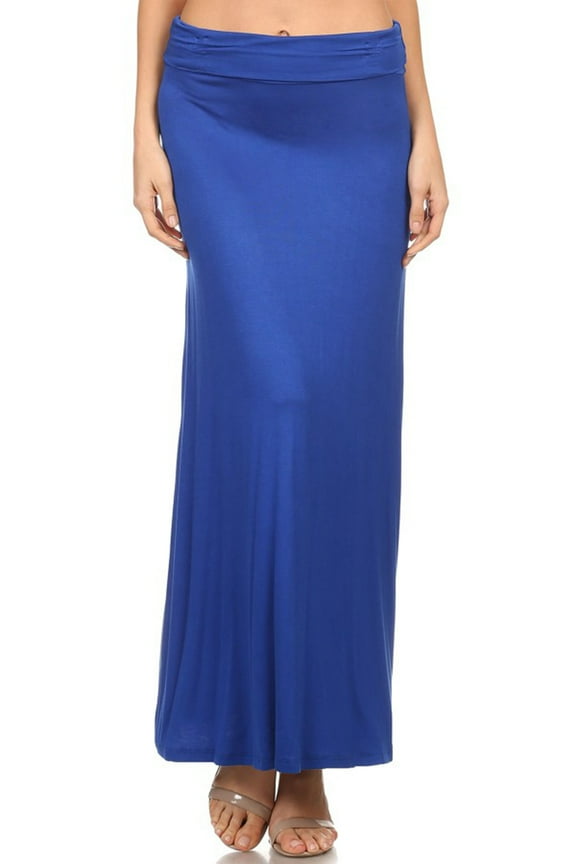 Moa Collection Women's Elegant High-Waisted Maxi Skirt  for Every Occasion