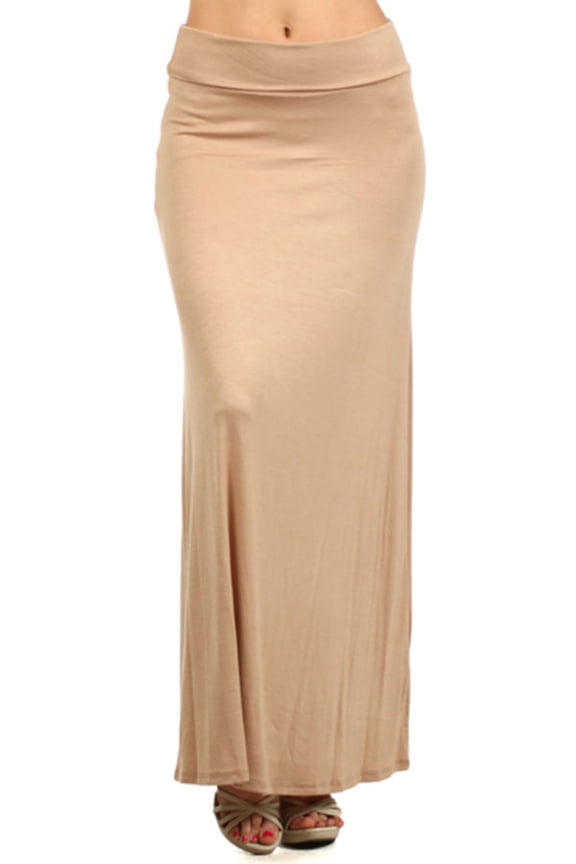 Moa Collection Women's Elegant High-Waisted Maxi Skirt for Every Occasion