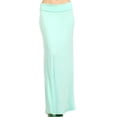 thumbnail image 1 of Women's Trendy Style Solid Maxi Long Skirt High Waist Waistband Relaxed Fit, 1 of 5