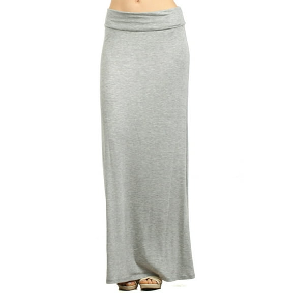Moa Collection Women's Elegant High-Waisted Maxi Skirt  for Every Occasion