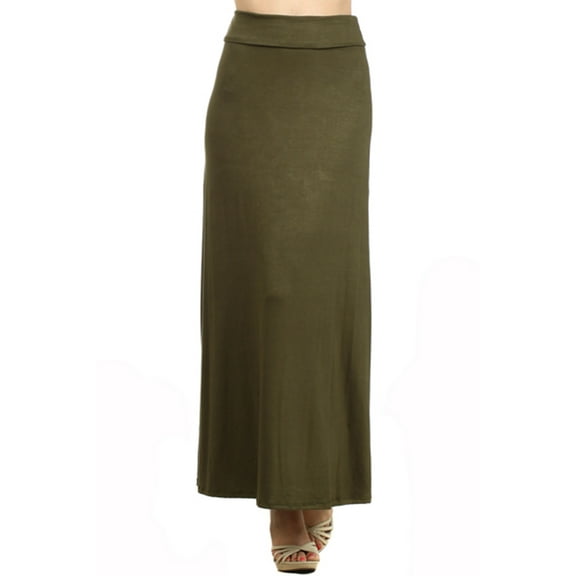 Moa Collection Women's Elegant High-Waisted Maxi Skirt  for Every Occasion