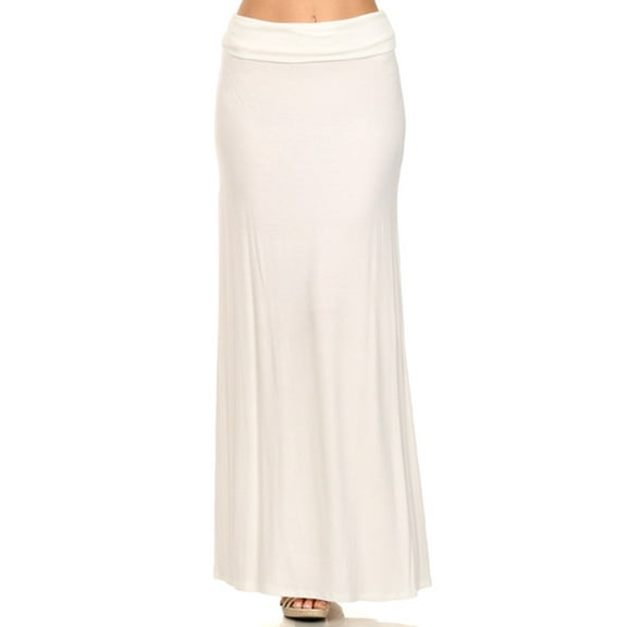 Moa Collection Women's Elegant High-Waisted Maxi Skirt  for Every Occasion