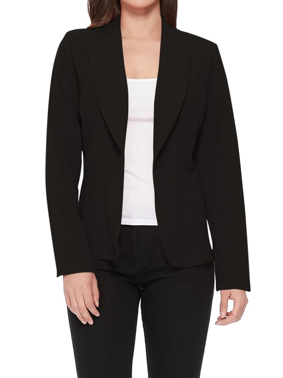 Women's Casual Lightweight Blazer Jacket-Long Sleeves Open Front S-3XL
