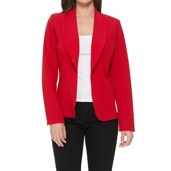 MOA COLLECTION Women's Casual Lightweight Blazer Jacket-Long Sleeves Open Front