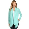 thumbnail image 1 of Women's Casual Long Sleeve Drape Front Open Jacket Cardigan, 1 of 6