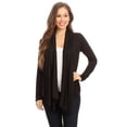 thumbnail image 1 of Women's Casual Long Sleeve Drape Front Open Jacket Cardigan, 1 of 7