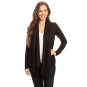 Women's Casual Long Sleeve Drape Front Open Jacket Cardigan