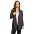 thumbnail image 1 of Women's Casual Long Sleeve Drape Front Open Jacket Cardigan, 1 of 6