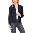 thumbnail image 1 of Women's Casual Long Sleeves Office Workwear Solid Blazer Jacket, 1 of 7