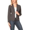 thumbnail image 1 of Women's Casual Long Sleeves Office Workwear Solid Blazer Jacket, 1 of 5