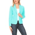 thumbnail image 1 of Women's Casual Long Sleeves Office Workwear Solid Blazer Jacket, 1 of 6