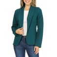thumbnail image 1 of Women's Casual Long Sleeves Office Workwear Solid Blazer Jacket, 1 of 6