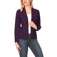 thumbnail image 1 of Women's Casual Long Sleeves Office Workwear Solid Blazer Jacket, 1 of 5