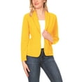 thumbnail image 1 of Women's Casual Long Sleeves Office Workwear Solid Blazer Jacket, 1 of 6