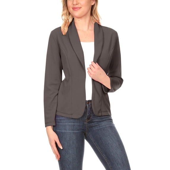 Women's Casual Long Sleeves Office Workwear Solid Blazer Jacket