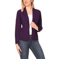 thumbnail image 1 of Women's Casual Long Sleeves Office Workwear Solid Blazer Jacket, 1 of 6