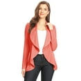 thumbnail image 1 of Women's Classic Draped Open Front Blazer Casual Workwear Long Sleeve Jacket, 1 of 5