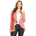 thumbnail image 1 of Women's Classic Draped Open Front Blazer Casual Workwear Long Sleeve Jacket, 1 of 5