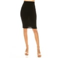 thumbnail image 1 of Women's Elegant Pencil Skirt with Large Waistband, 1 of 5
