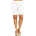 thumbnail image 1 of Women's Plus Size Casual Basic Solid Biker Shorts Pants, 1 of 4