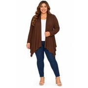 Women's Plus Size Open Front Cardigan XL-4XL