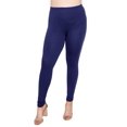 thumbnail image 1 of MOA COLLECTION Women's Plus Size Casual Stretch Slim Solid Basic Leggings, 1 of 3