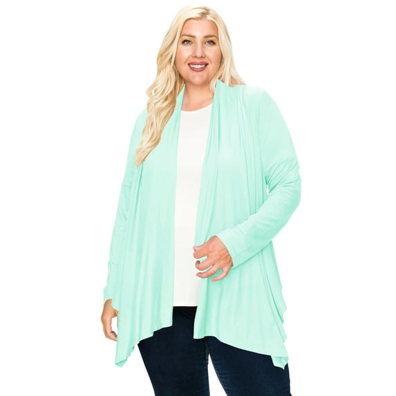 MOA COLLECTION Women's Plus Size Comfortable & Chic Plus Size Cardigan