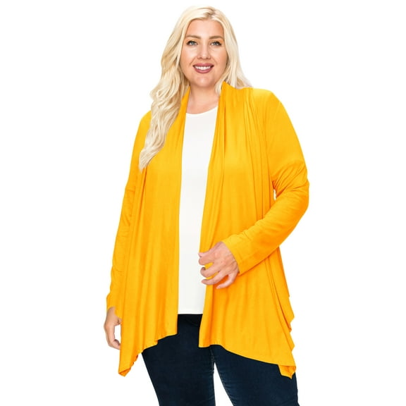 MOA COLLECTION Women's Plus Size Comfortable & Chic Plus Size Cardigan