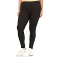 thumbnail image 1 of Women's Plus Size Elastic Band Waist Stretch Comfy Workout Leggings Pants, 1 of 4