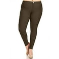 thumbnail image 1 of MOA COLLECTION Women's Plus Size Skinny Jeggings with Stretch Fabric and Pockets, 1 of 4