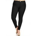 thumbnail image 1 of MOA COLLECTION Women's Plus Size Skinny Jeggings with Stretch Fabric and Pockets, 1 of 4