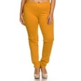 thumbnail image 1 of MOA COLLECTION Women's Plus Size Solid Casual Comfy Basic Slim Fit High Waist Jeggings Pants, 1 of 4