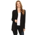 thumbnail image 1 of Women's Solid Casual Lightweight Long Sleeve Loose Fit Knit Sweater Cardigan, 1 of 4