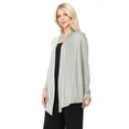 thumbnail image 1 of MOA COLLECTION Women's Solid Casual Lightweight Long Sleeve Loose Fit Knit Sweater Cardigan, 1 of 5
