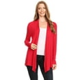 thumbnail image 1 of Women's Solid Casual Lightweight Long Sleeve Loose Fit Knit Sweater Cardigan, 1 of 4