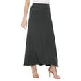 thumbnail image 1 of MOA COLLECTION Women's Ultra Comfort Stretch Maxi Skirt Relaxed Fit for Everyday Elegance, 1 of 4