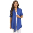 thumbnail image 1 of MOA Collection Casual Open Front Short Sleeve Cardigan, 1 of 5