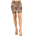 thumbnail image 1 of MOA Collection Women's Basic Workout Casual Solid Ribbed Biker Shorts Pants, 1 of 3