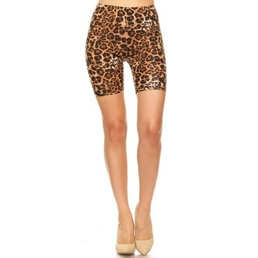 MOA Collection Women's Casual High Waist Workout Stretch Active Running Basic Biker Shorts Pants