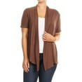 thumbnail image 1 of MOA Collection Women's Casual Open Front Short Sleeve Cardigan Made in USA, 1 of 4