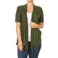 thumbnail image 1 of MOA Collection Women's Casual Open Front Short Sleeve Cardigan, 1 of 5