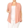 thumbnail image 1 of MOA Collection Women's Casual Open Front Short Sleeve Cardigan, 1 of 5